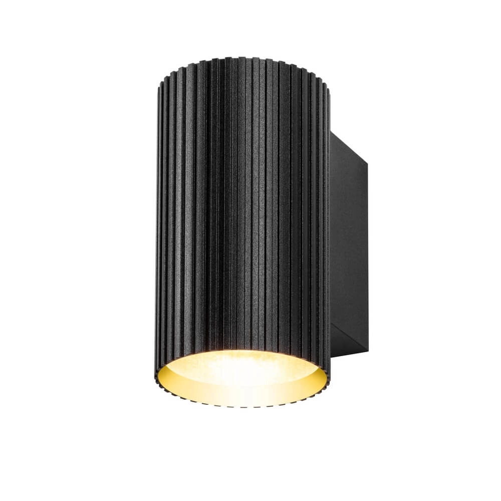 Zwarte wandlamp Onis down