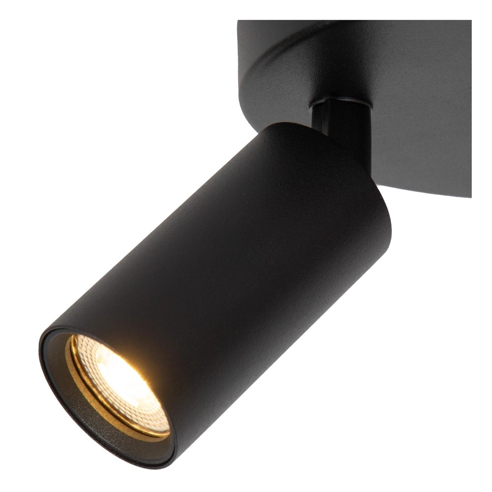 Plafondspot Ritmo mini GU10 2-lichts zwart Lucide 5411212093974