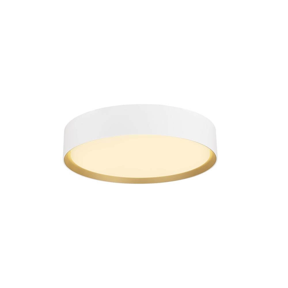Plafondlamp Decona 30 wit-goud Ø 30cm
