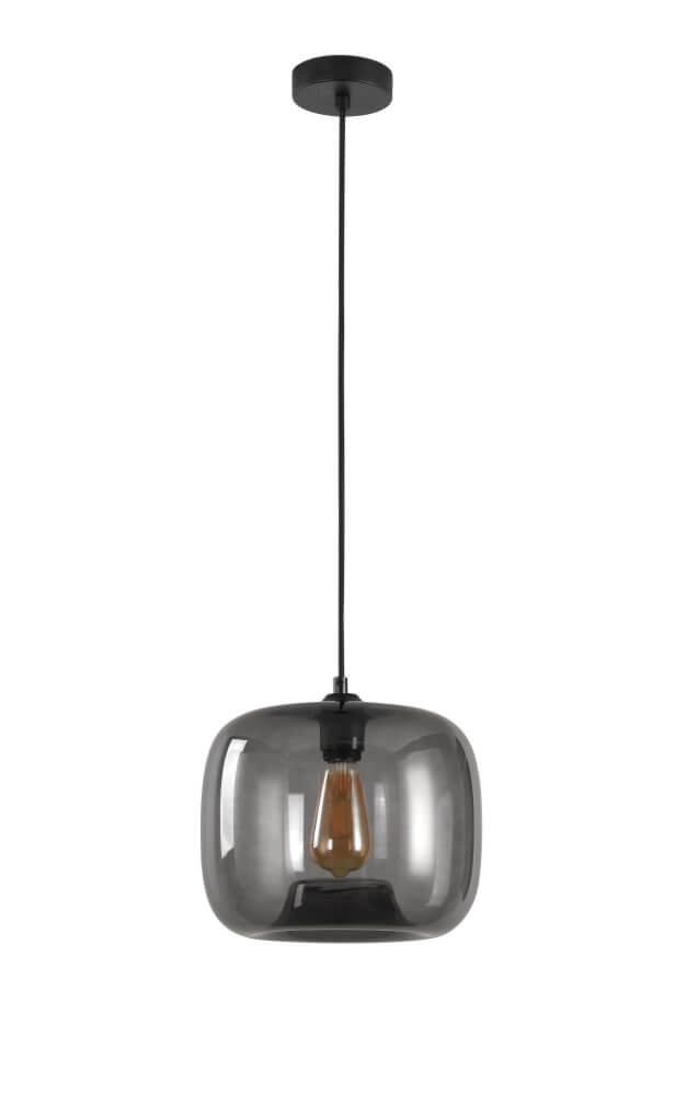 Hanglamp Preston grijs glas Ø 28cm Artdelight 8719831737796