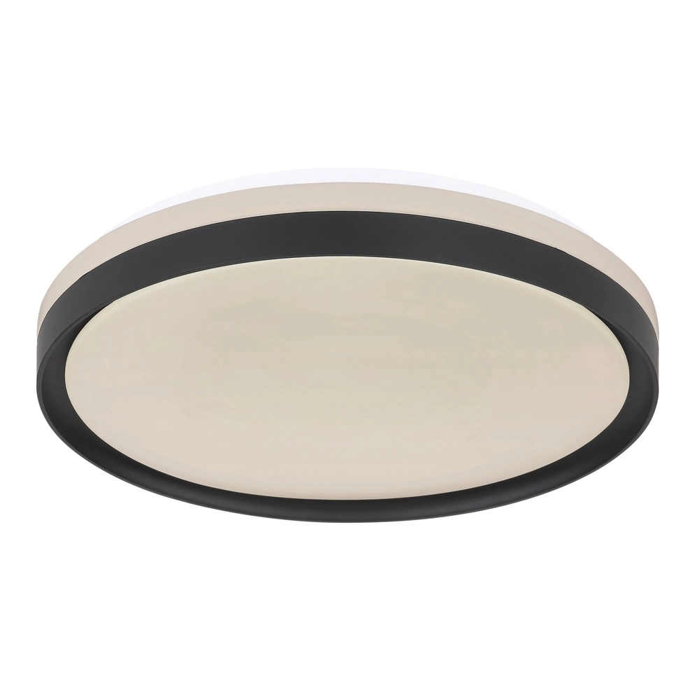 Plafonniere Sonny zwart met wit Ø 39cm Globo 9007371424832