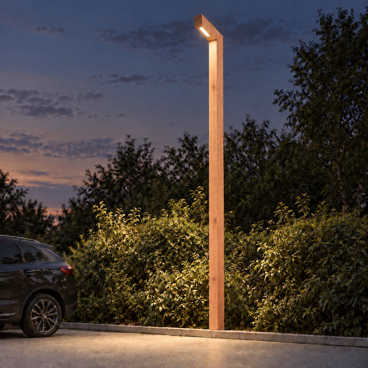 Houten straatlamp Stelle Douglas - 4M - PH07 - 3000K