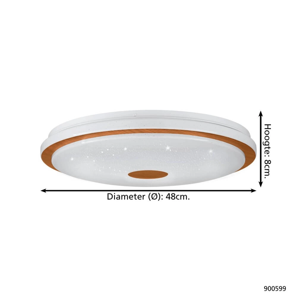 Led plafondlamp Lanciano 1 Ø 48cm Eglo 9008606244980
