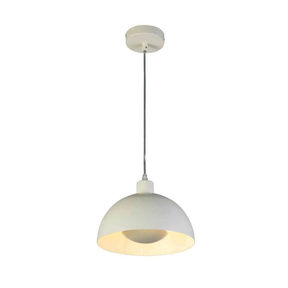 Crème hanglamp Mars kap 31cm hoog