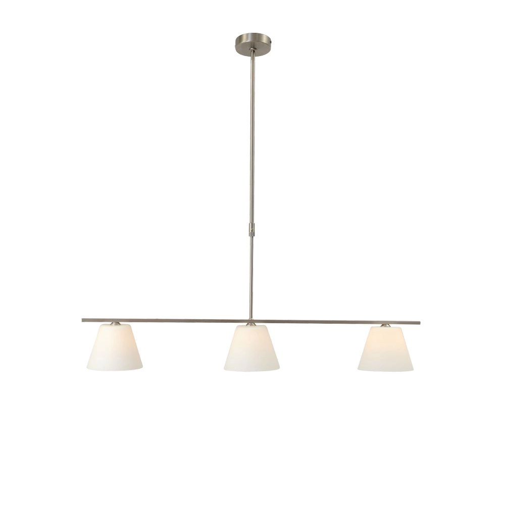 Eetkamer hanglamp Calabro 3-lichts nikkel