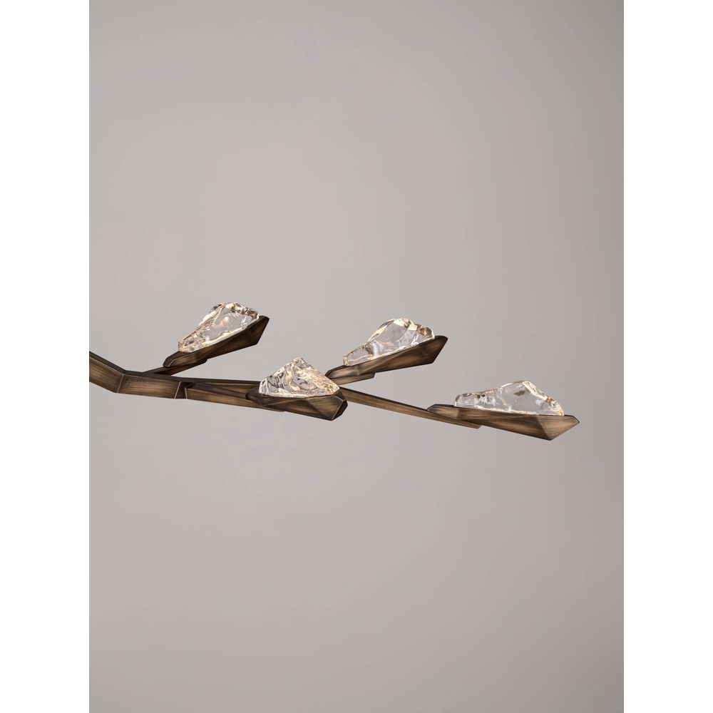 Antieke hanglamp Greta antiek messing 172,5cm Lyora 5212063500341
