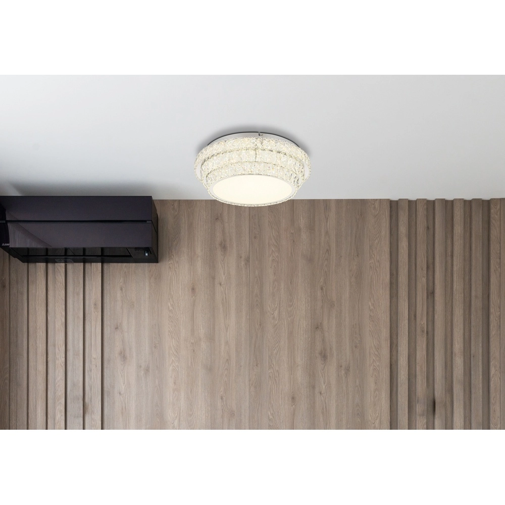 Plafondlamp Klara Ø 50cm chroom Globo 9007371459087