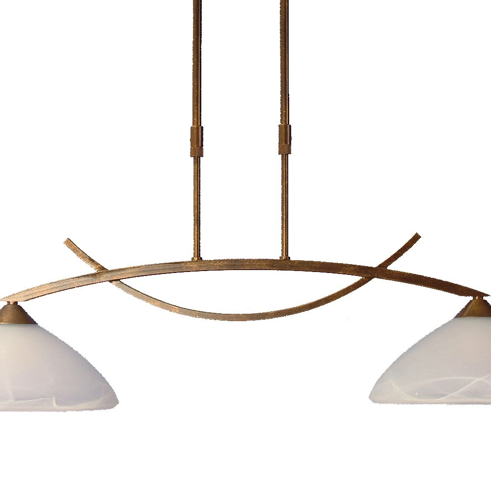 Eetkamer hanglamp Verona 1 2-lichts bronsbruin Masterlight 8718121005331