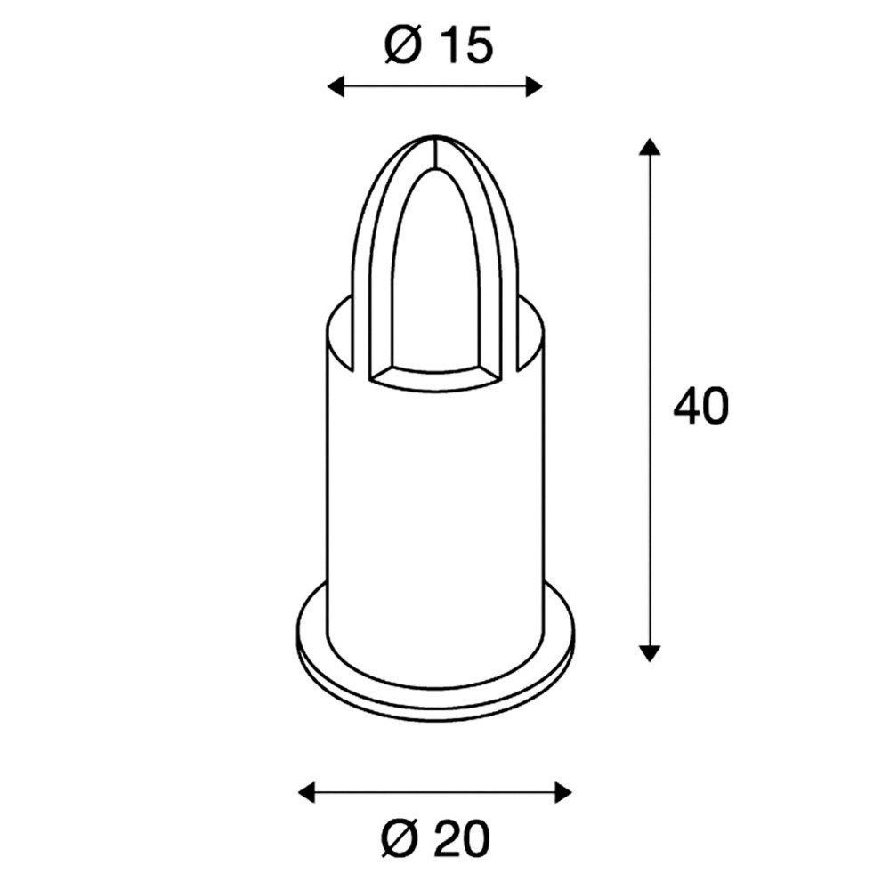 Terraslamp Rusty Cone 40 SLV 4024163116251