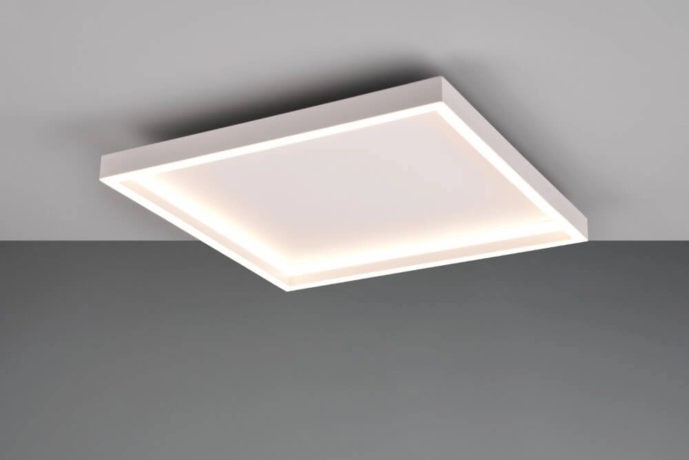 Vierkante witte plafonniere Rotonda Trio 4017807577624