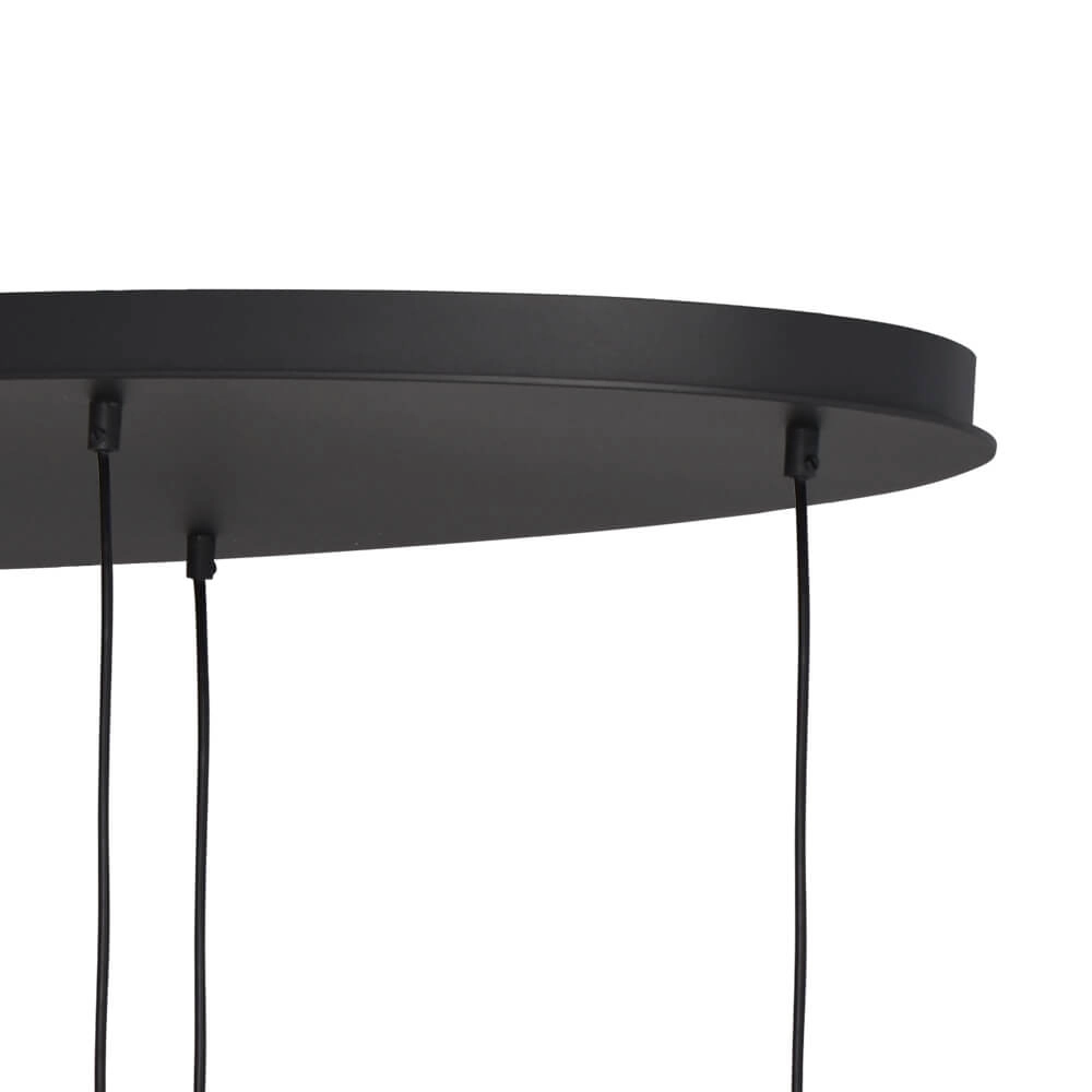 Hanglamp Lava Oval 6x goud glas Ø 24cm Masterlight 8718121290164