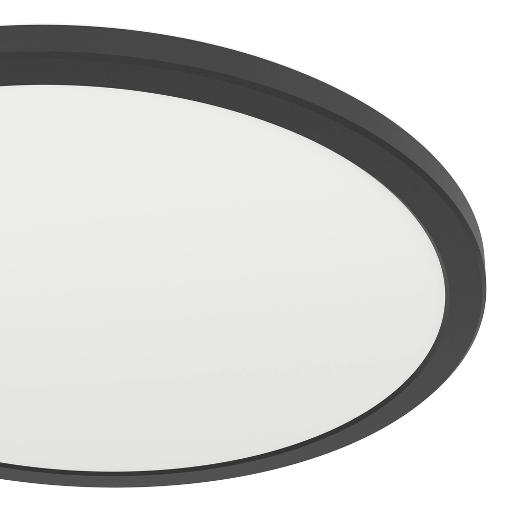 Slimme badkamer lamp Rovito-Z rond - zwart - Ø 38,9cm Eglo 9008606329717