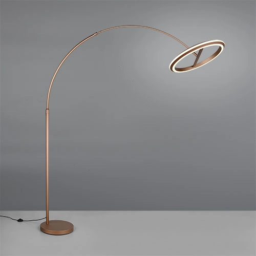 Vloerlamp Amador mokka bruin