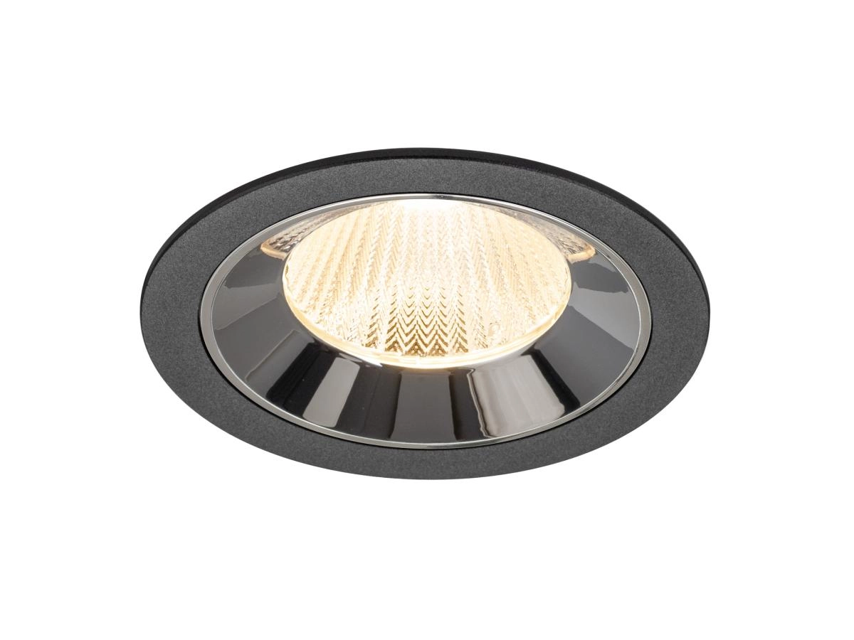 Inbouwspot Numinos L zwart/chroom 2700K - 40gr