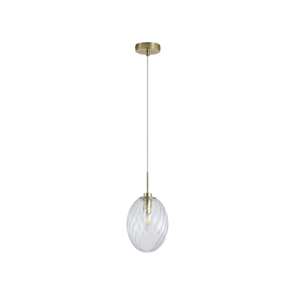 Hanglamp Whirl helder glas Searchlight 5053423301877
