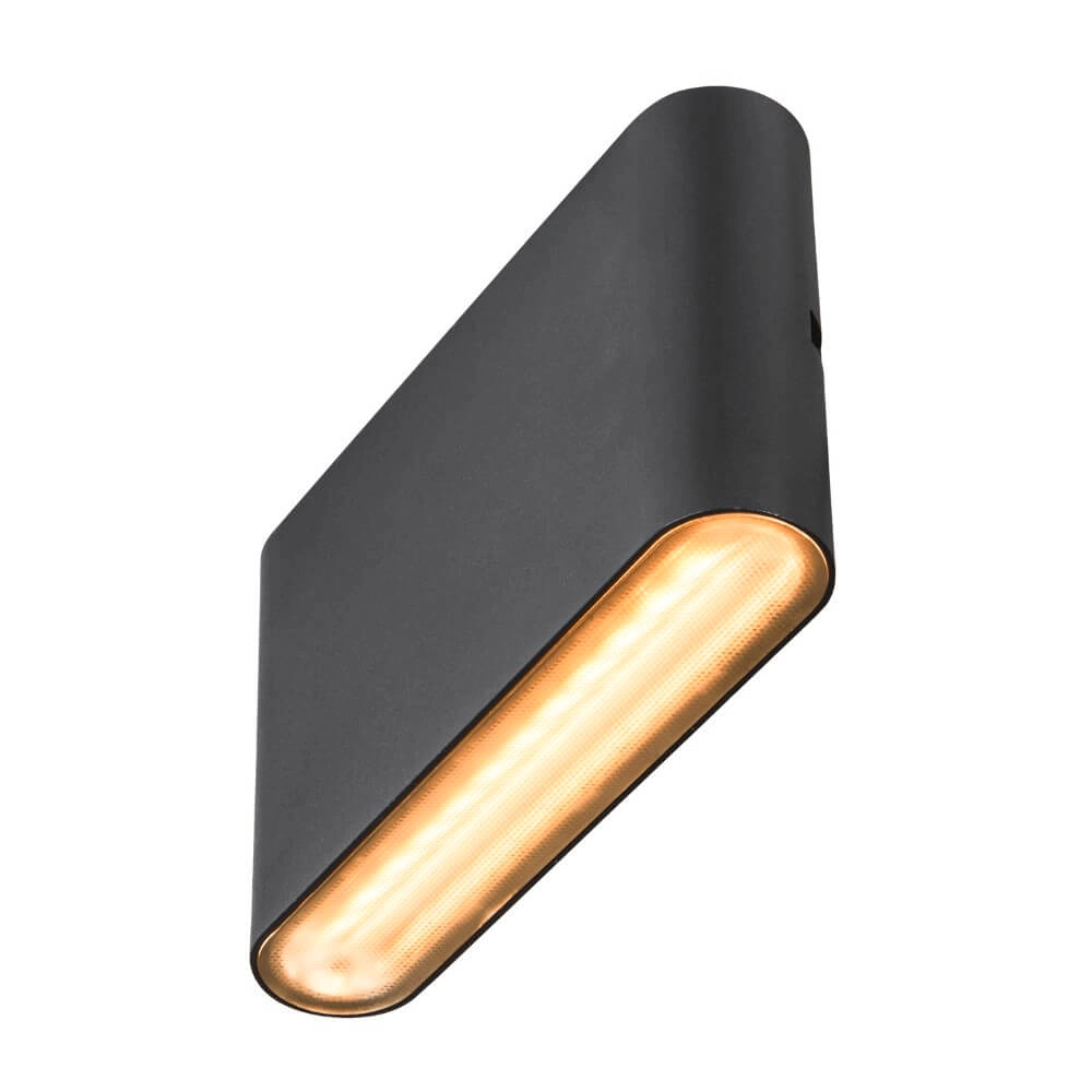 Led muurspot Oval 14 Up & down - zwart SLV 4024163273466