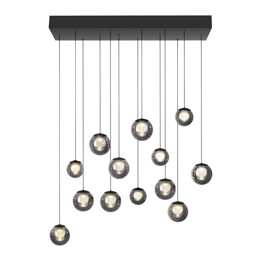 13-lichts hanglamp Pure Popup mystic grey Paul Neuhaus 4012248398302