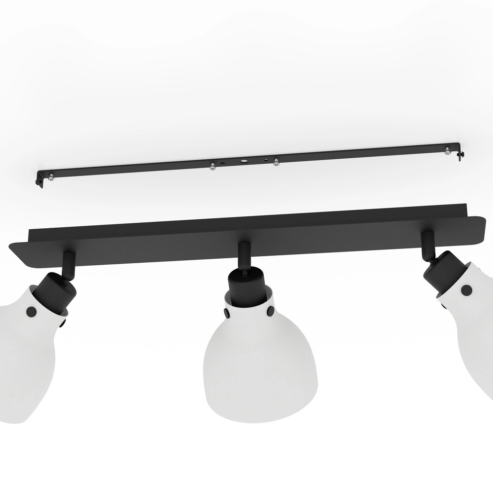 Grijze plafondlamp Matlock 3x E27 - design Eglo 9002759438296