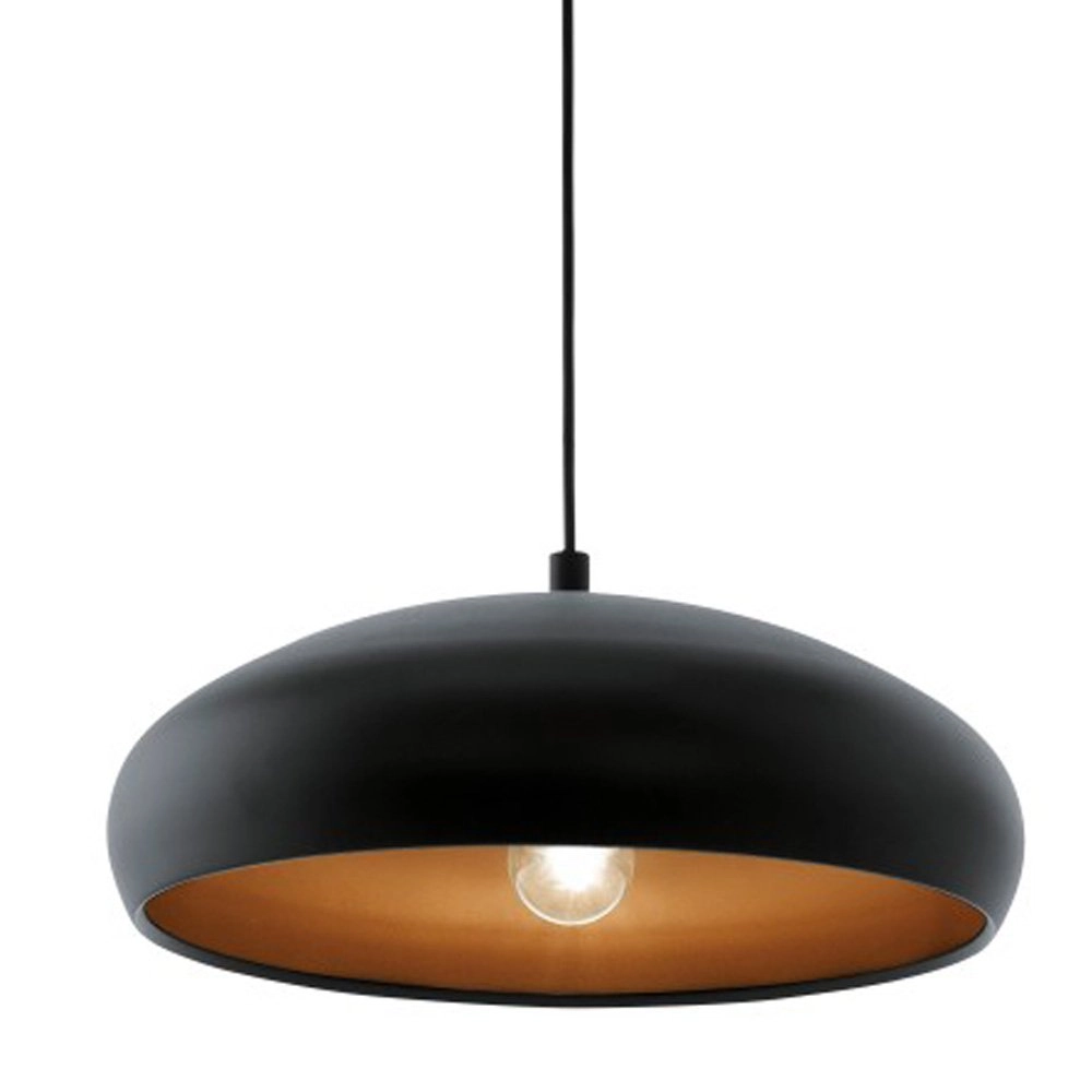 Hanglamp Mogano 1 40cm zwart met roodkoper