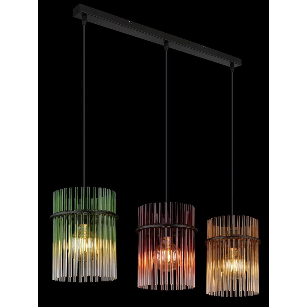 Gouden hanglamp Gorley met glas 3-lichts Globo 9007371452811