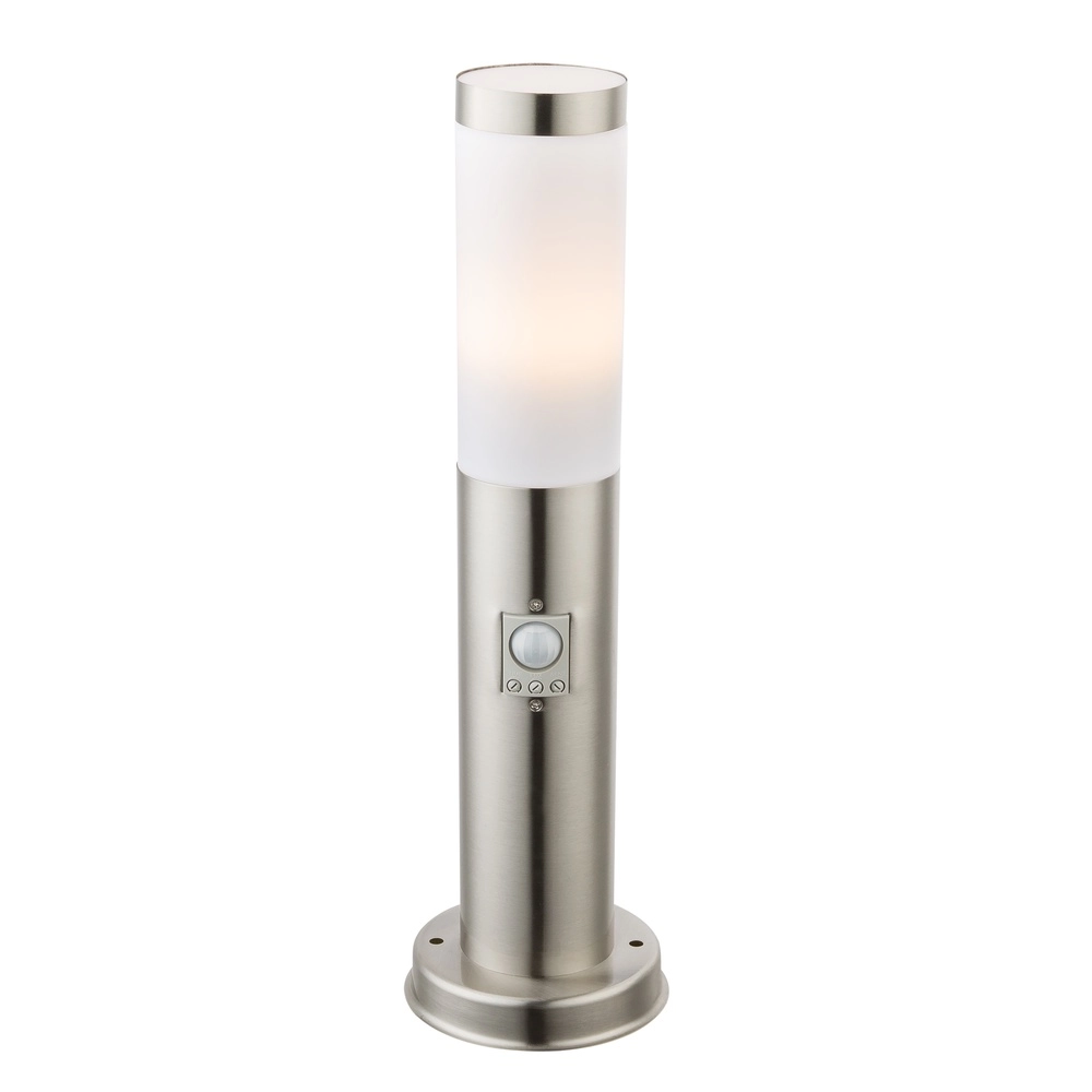 Tuinlamp Boston Led RVS met wit en sensor