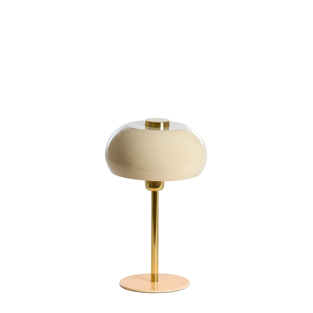 Tafellamp Surin Ø 22cm - glans grijs met goud Light & Living 8717807740924