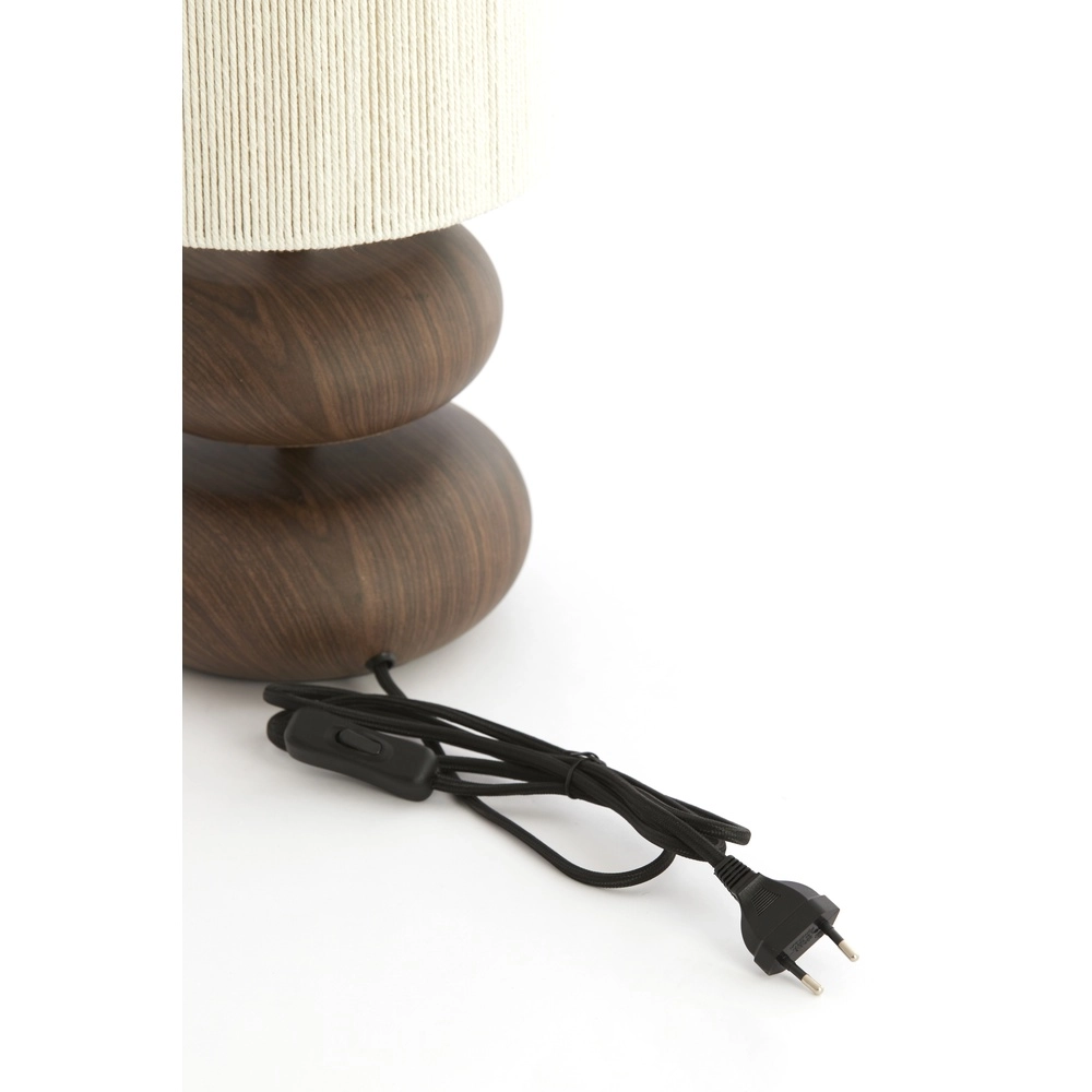 Schemerlamp Danialo 50,5cm - donker hout Light & Living 8717807815202