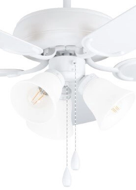 Plafondventilator lamp Las Palmas E27 132cm wit Eglo 9002759350765