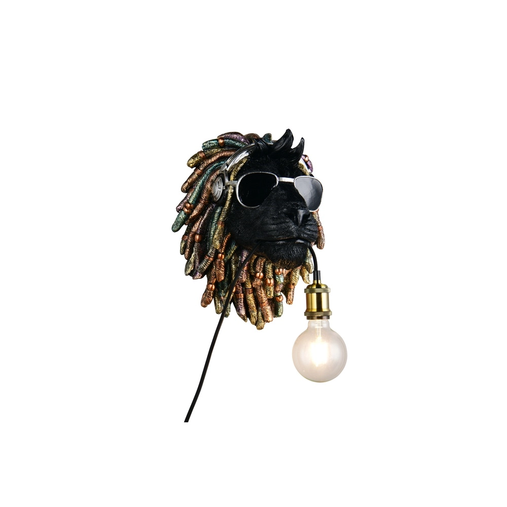 Wandlamp Leo zwart