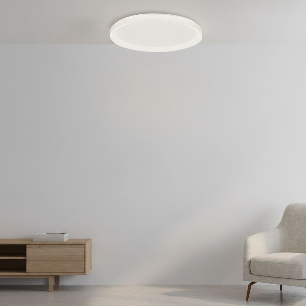 Design plafonniere Pertino Ø 48cm wit