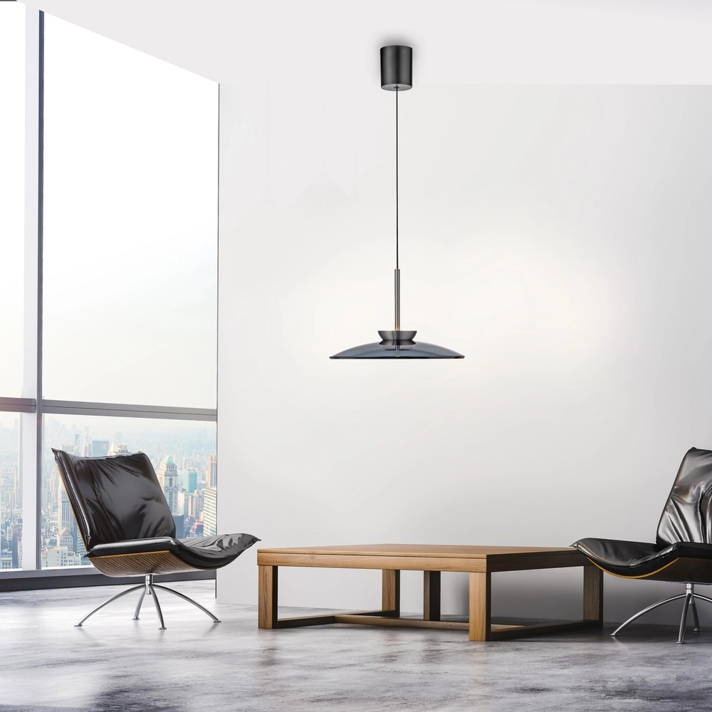 Hanglamp Ø 50cm Pure E-Moon met smoke glas Paul Neuhaus 4012248386361