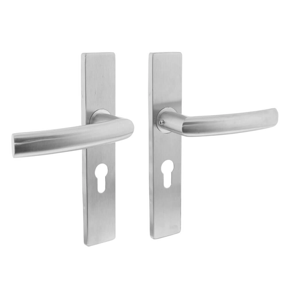 Deurklink Blok rechthoekig PC 55mm RVS