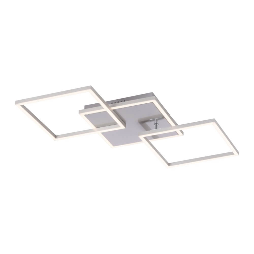 Plafondlamp Iven 64cm - 3000K RVS Just Light 4043689972950