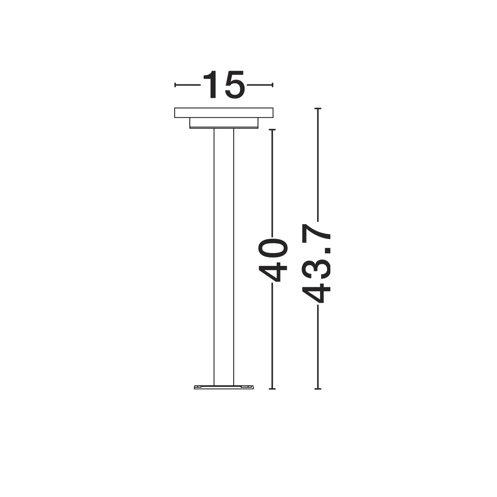 Tuinlamp Nitro design zwart 43,7cm Lyora 5212017453129