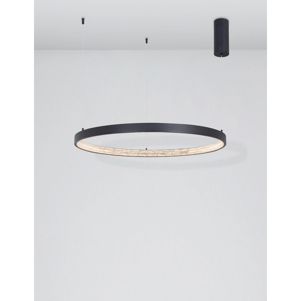 Hanglamp Preston zwart Ø 80cm