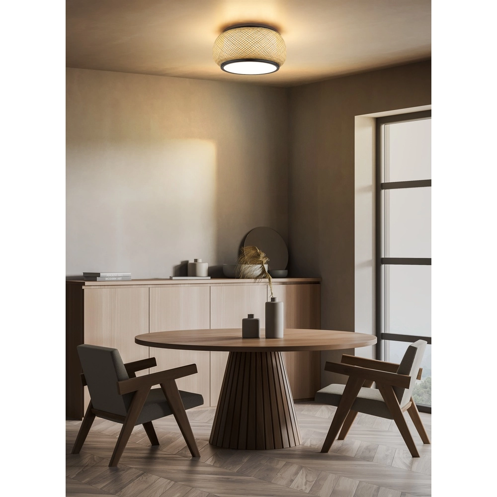 Plafondlamp Bambora met bamboe Ø 38cm Globo 9007371575794