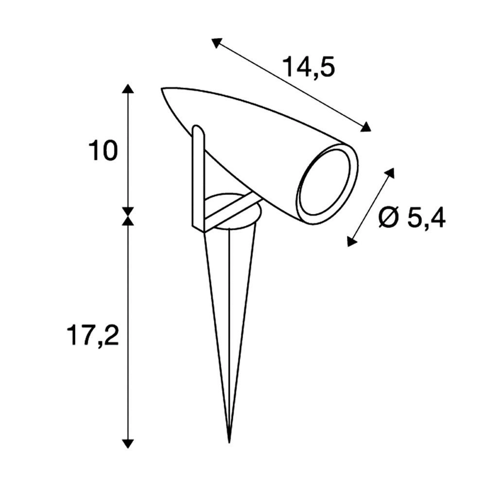 Spike Led tuinspot Syna Led SLV 4024163163767