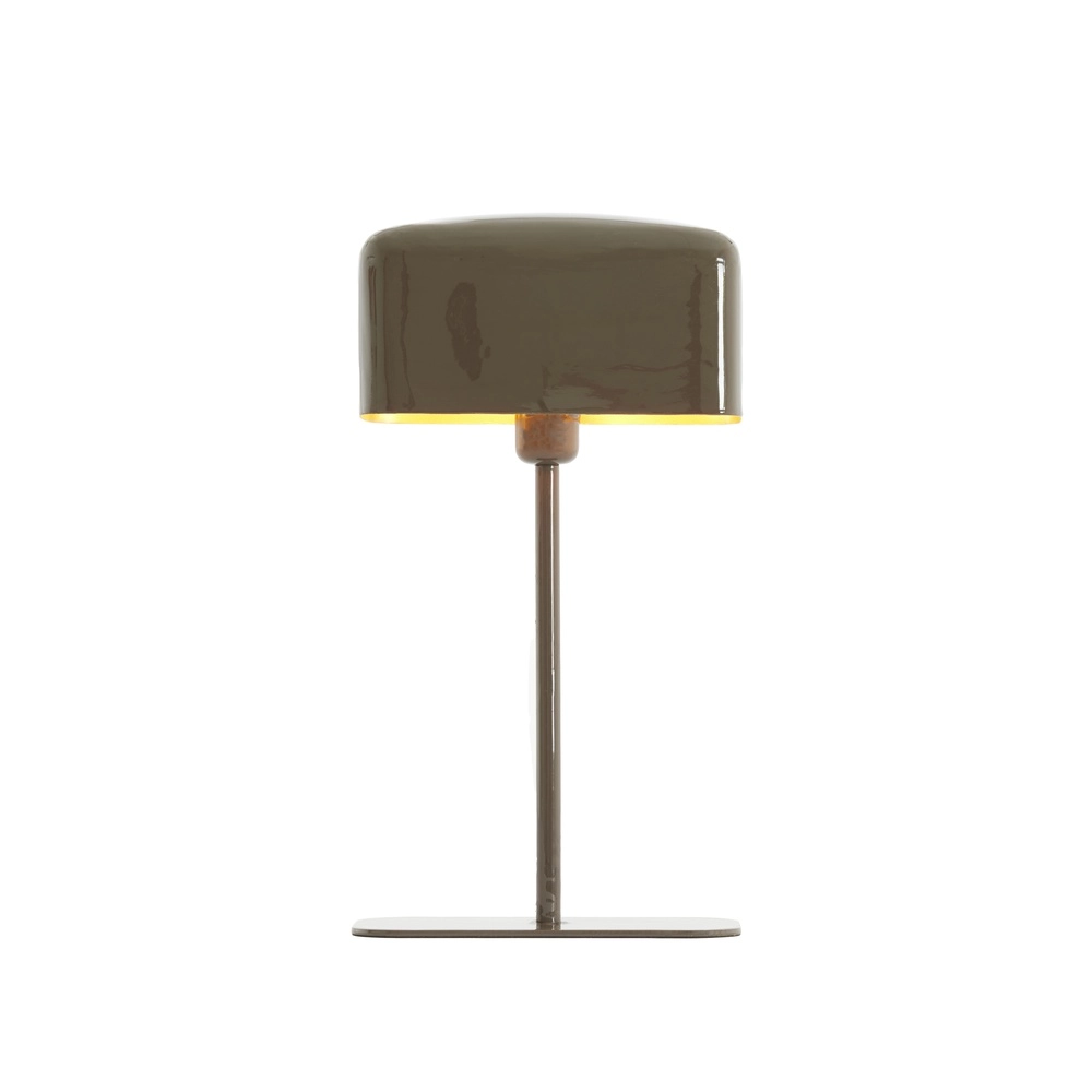 Nachtkastlamp Elenie 25x13cm - glans donker bruin Light & Living 8717807818876