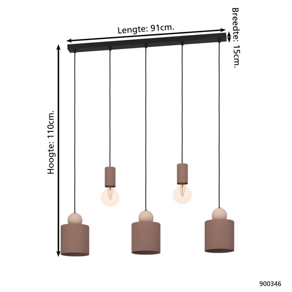 Landelijke hanglamp Gazzola Eglo 9008606235889