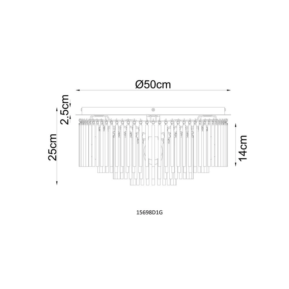 Zwarte plafondlamp Gorley met groen glas Ø 50cm Globo 9007371471980