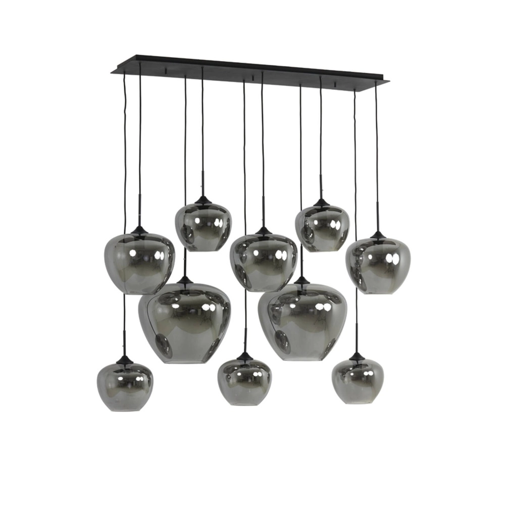 Hanglamp Mayson 10-lichts smoke