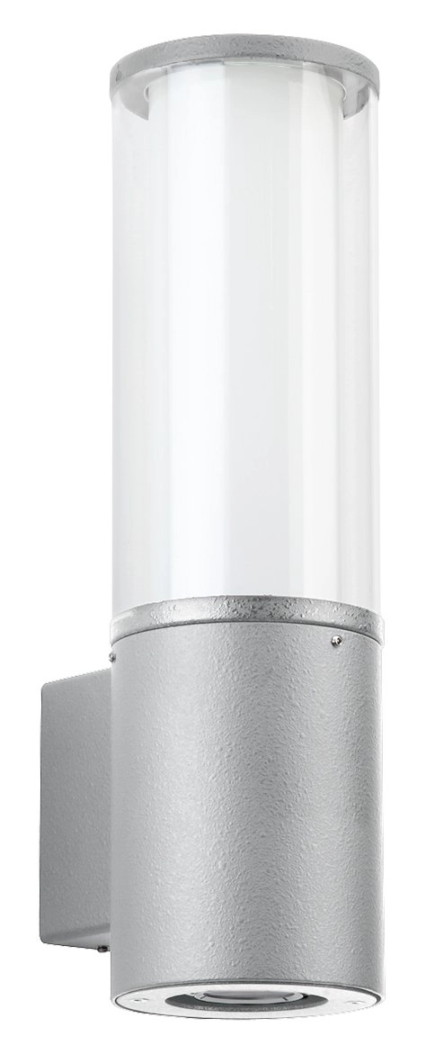 Muurlamp Rod met downlighter