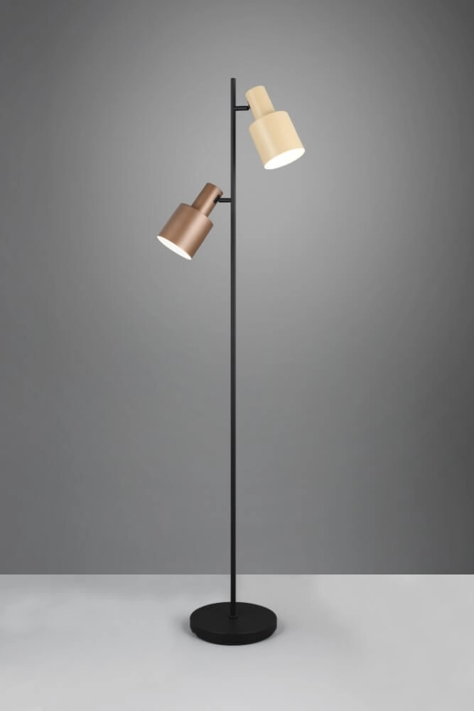 Leeslamp Agudo zand en roodkoper