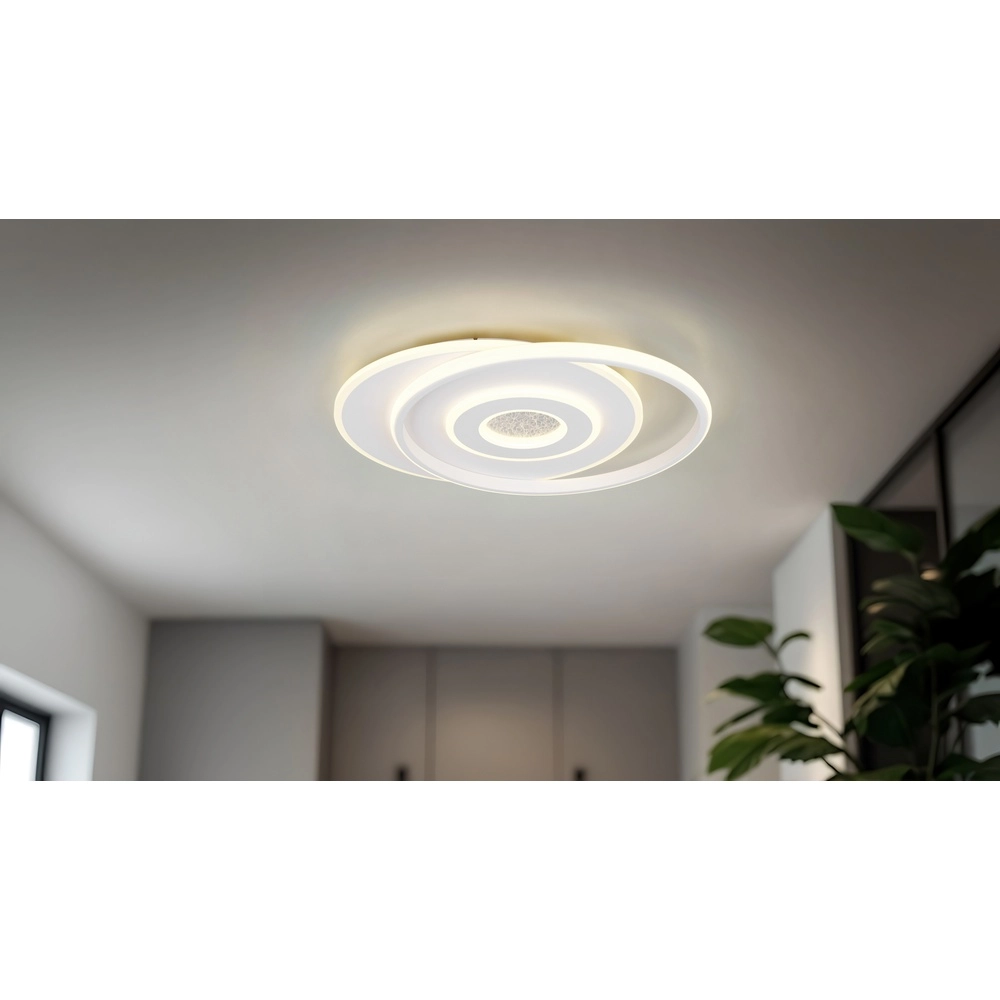Witte plafondlamp Nazar rond design Trio 4017807659658