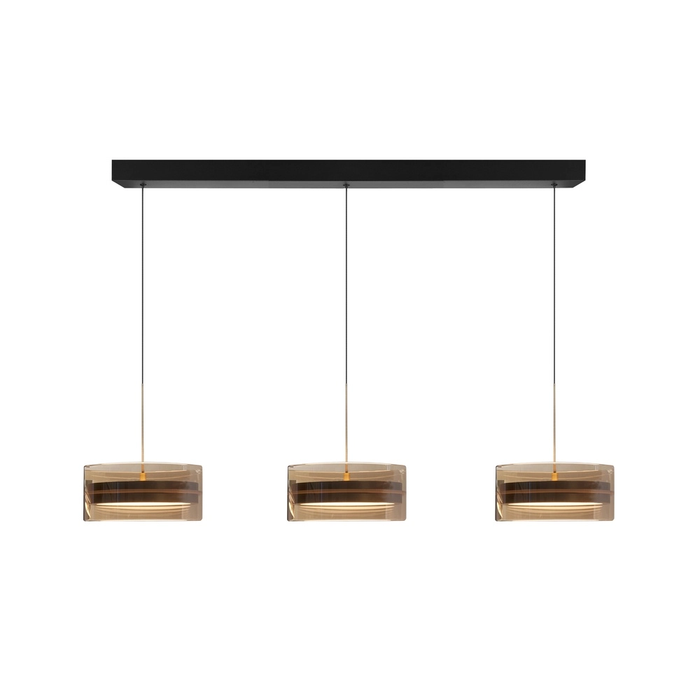 Design hanglamp Maxi Enzo zwart met brons