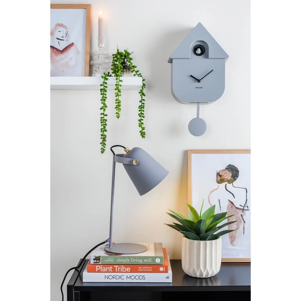 Wandklok Modern Cuckoo grijs Karlsson 8714302696961