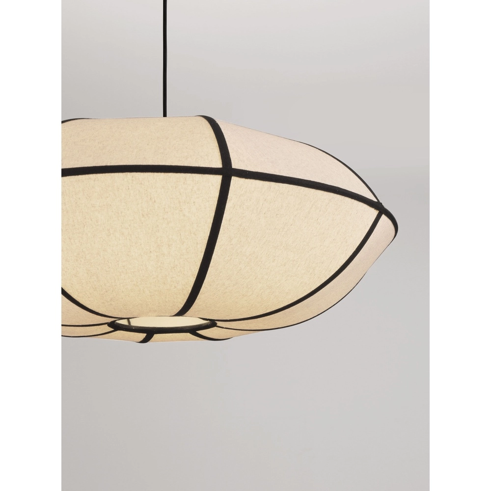 Hanglamp Brera zwart met wit Ø 70cm Lyora 5212017493576