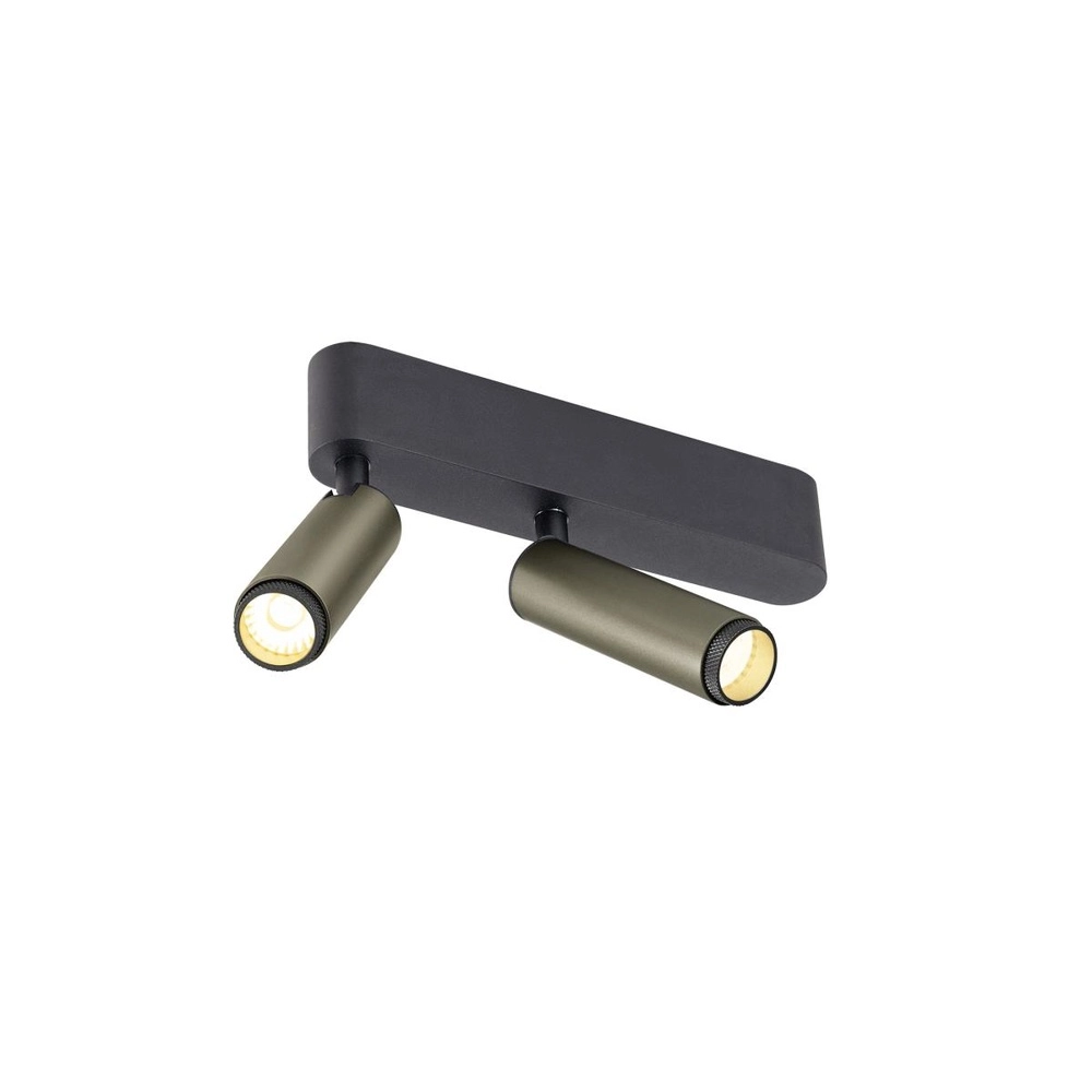 Opbouwspot Grip! S 2-lichts brons 3000K SLV 4024163304870
