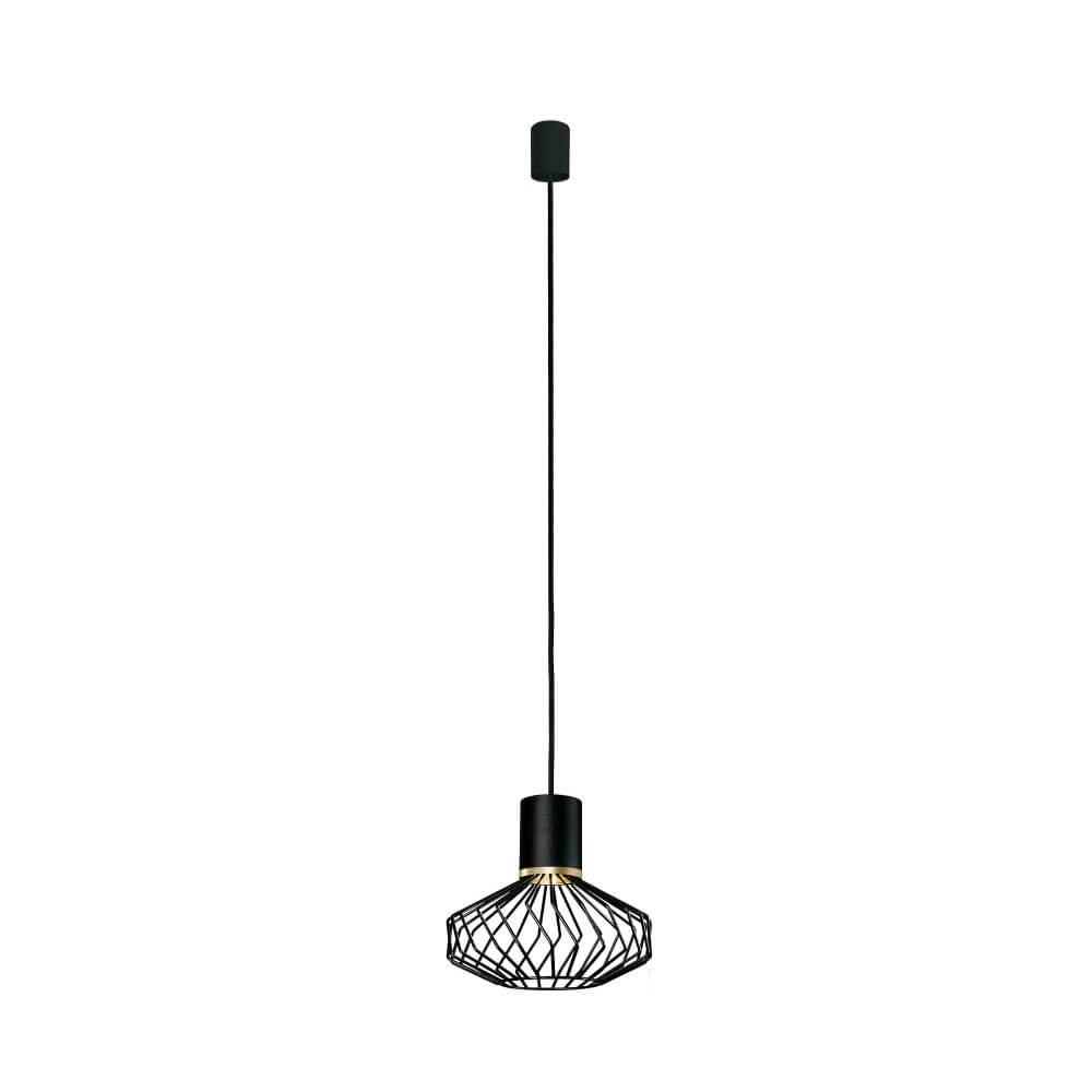 Draadlamp Pico zwart met goud Lyora 5903139886291
