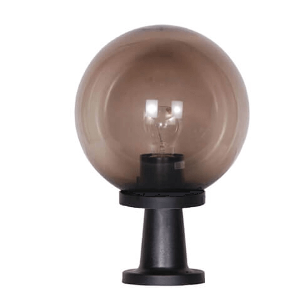 Bol lamp Bolano 48cm. sokkel smoke